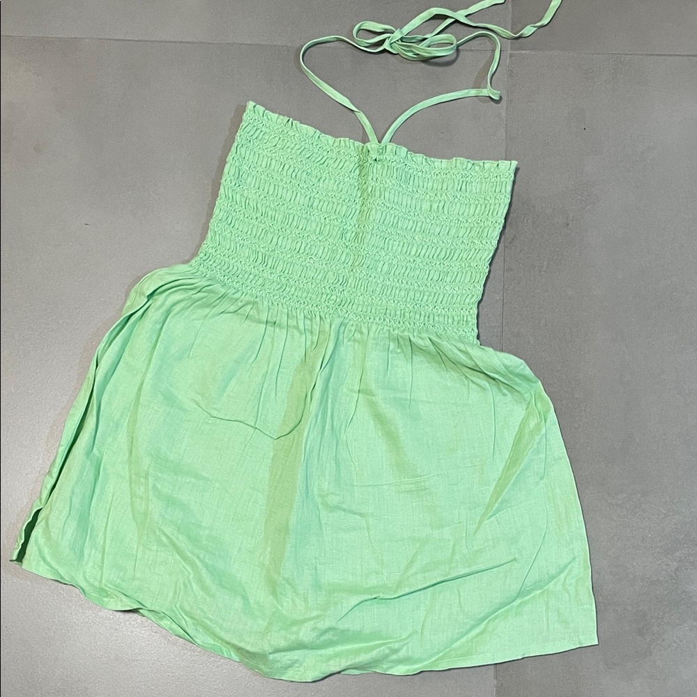 Linen Smocked Sundress